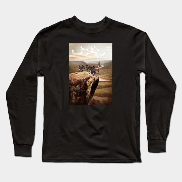 Union Soldiers On Lookout Mountain Long Sleeve T-Shirt by warishellstore